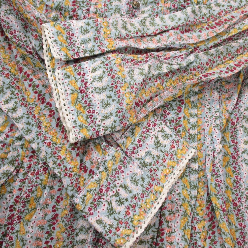 Anthropologie MAEVE  Button Down Long Sleeve Top Size Large - Picture 10 of 10